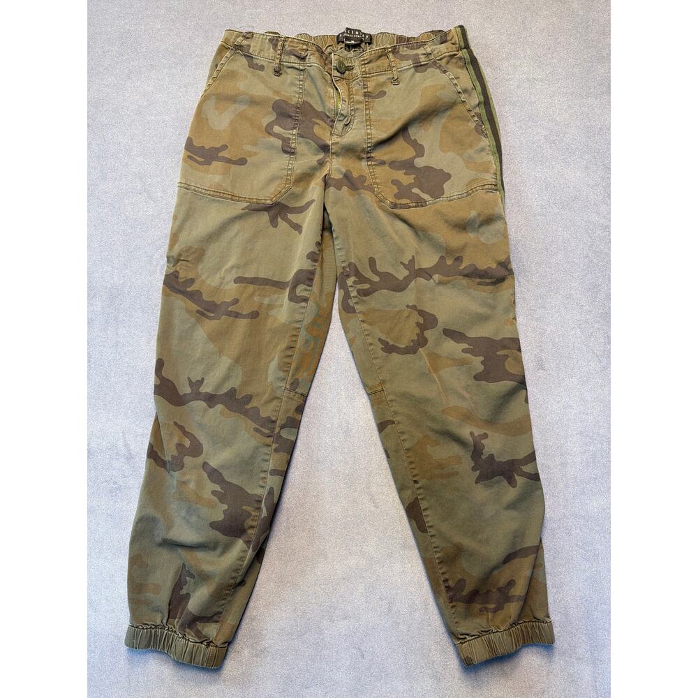 SANCTUARY Standard Surplus Stretch Jogger Army Green Camo  Size 29